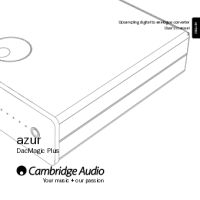 Cambridge Audio DacMagic Plus - Owners manual 